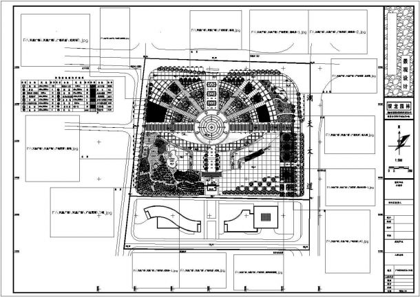 某地方园林建筑设计规划总平面图纸