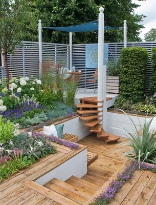 园林台阶这样设计，自成风景！