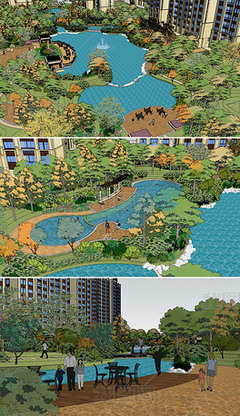 地产园林设计 人与自然的和谐共生