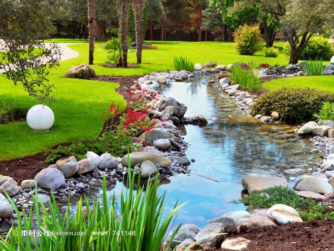 园林流水 灵动之韵，自然之魂